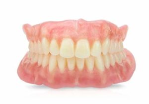 Full set of dentures example